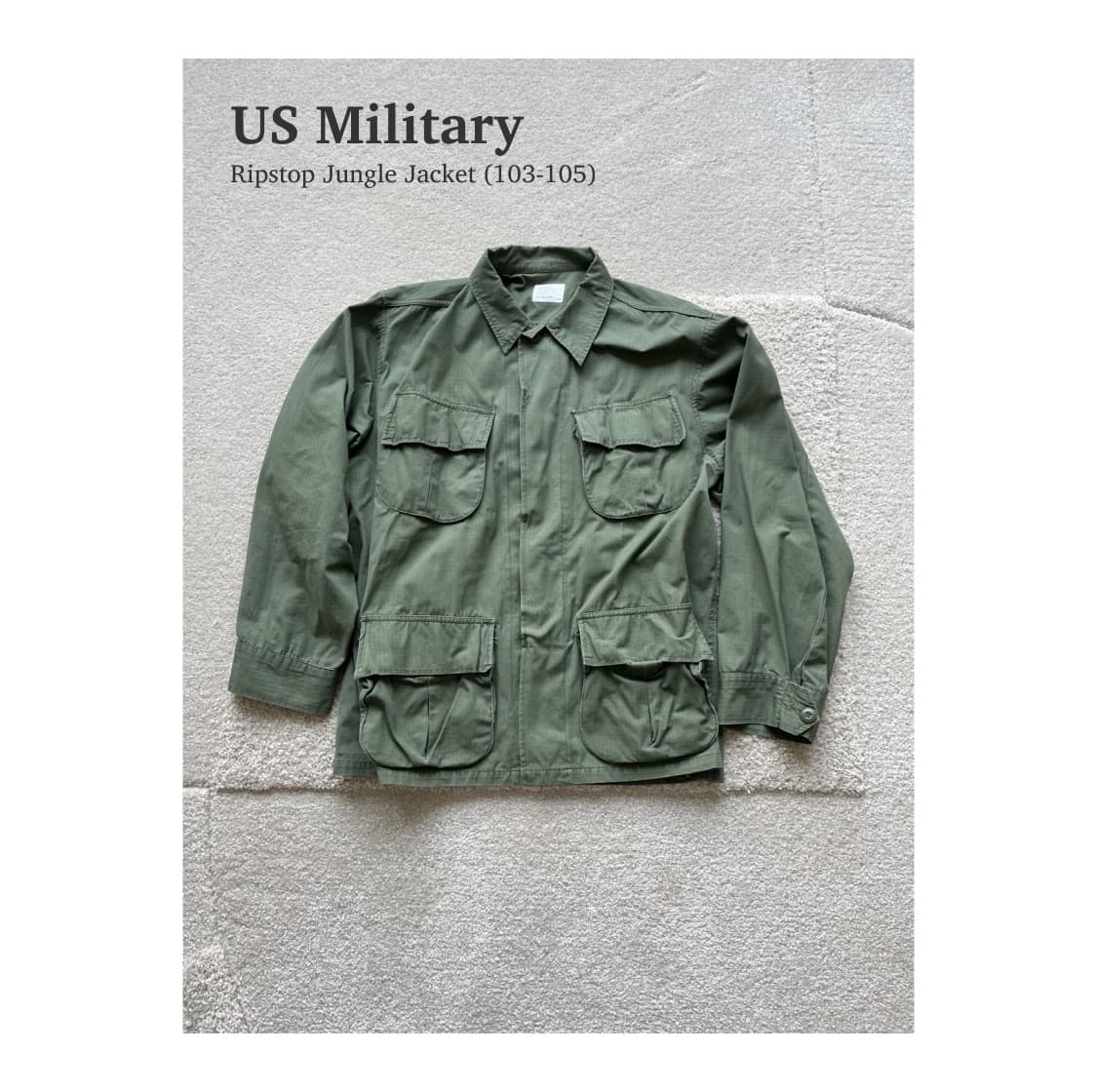 US Military 오리지날 정글 립스탑 자켓(103-105) 상품이미지1