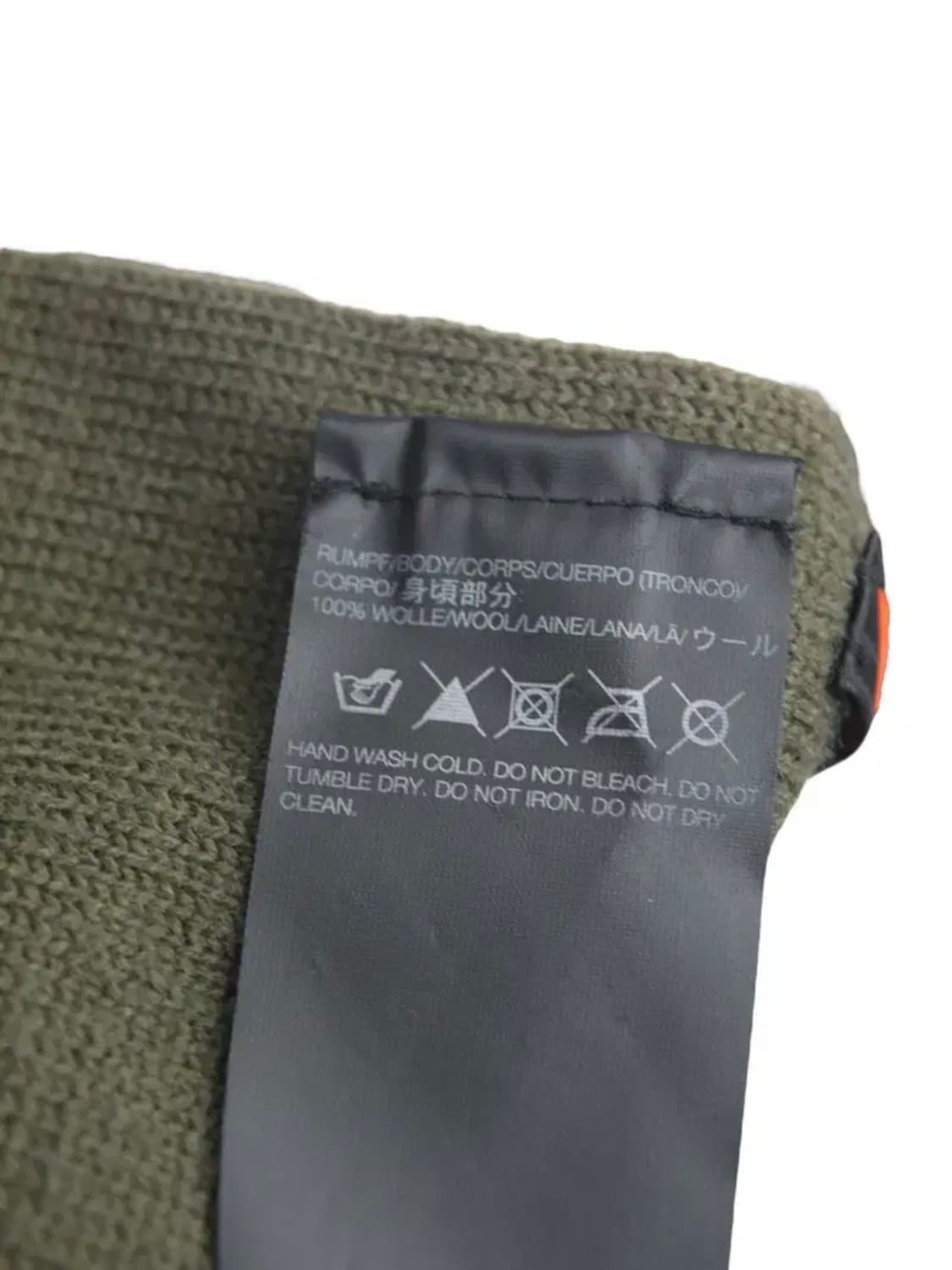 요지야마모토 Y-3 07FW 카키 울 머플러 상품이미지5