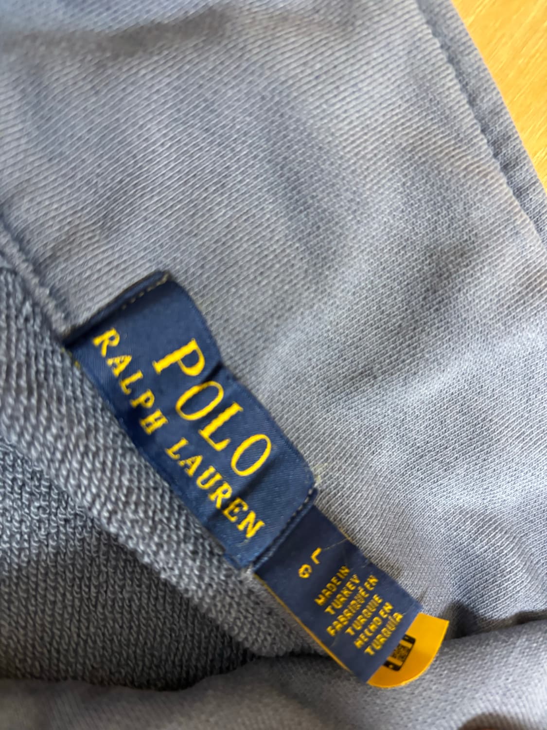 폴로랄프로렌 스웻 반집업 L 상품이미지3