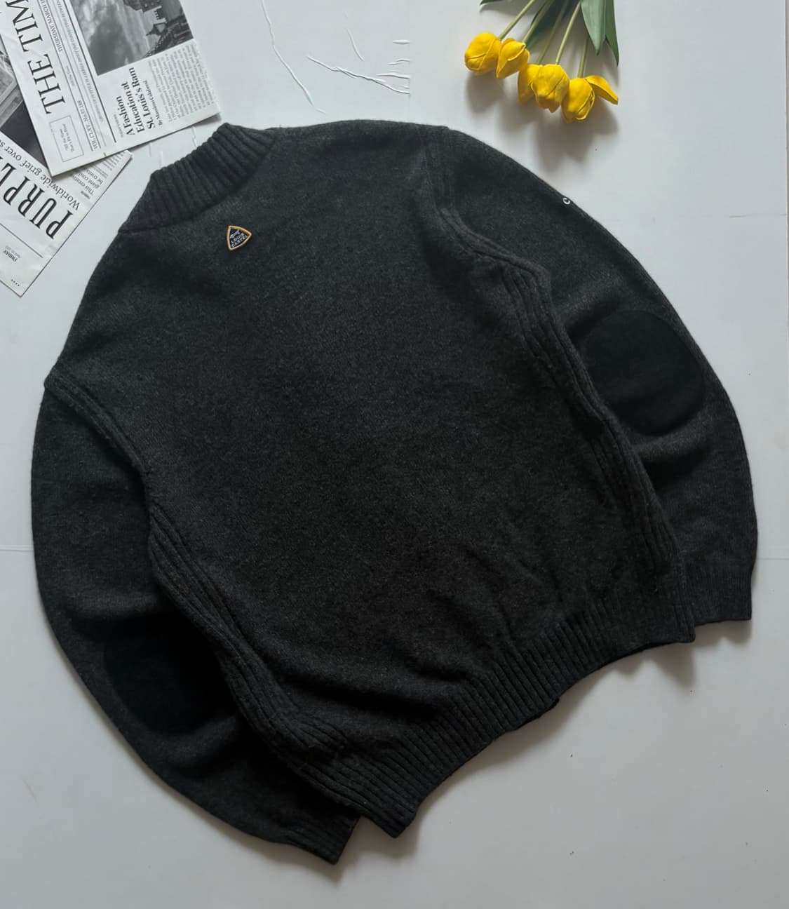 루이까스텔 엘보 패치 가디건 니트 상품이미지4