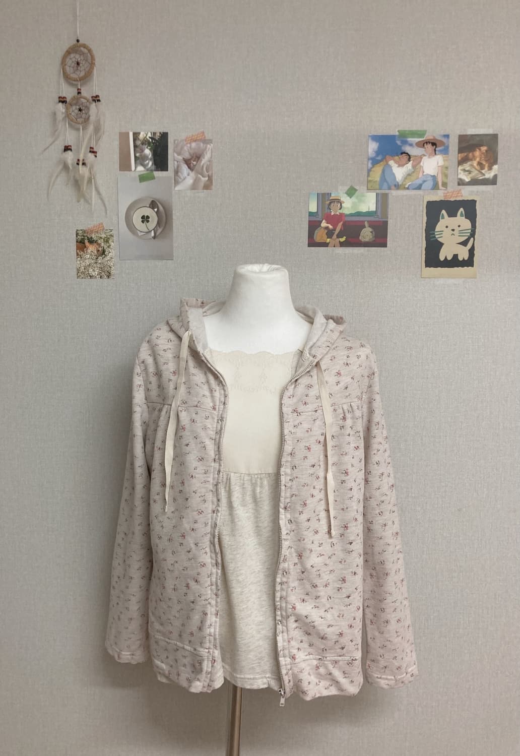 잔꽃 후드집업 상품이미지1