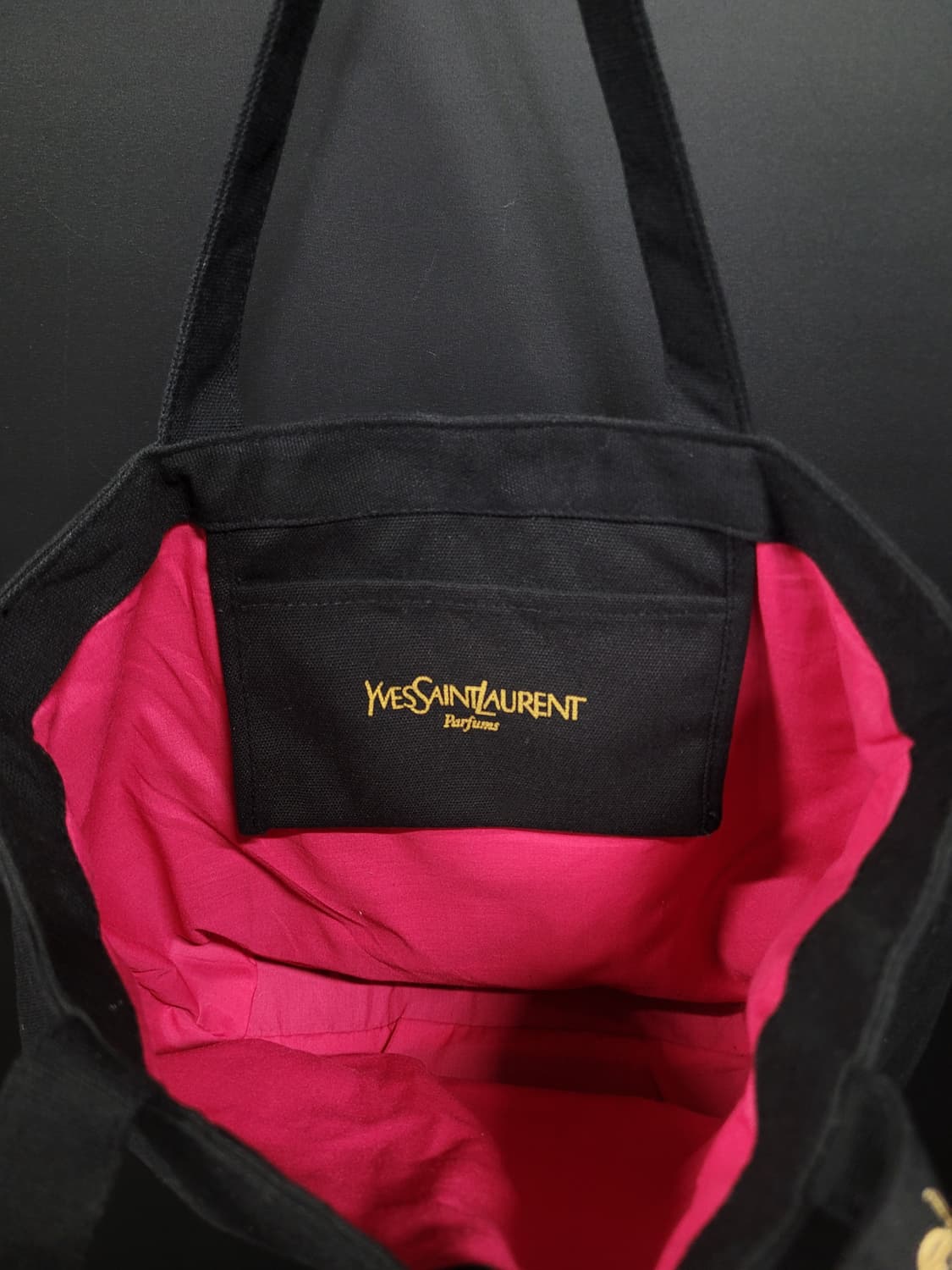 YSL 입생로랑 금장 자수로고 에코백 상품이미지5