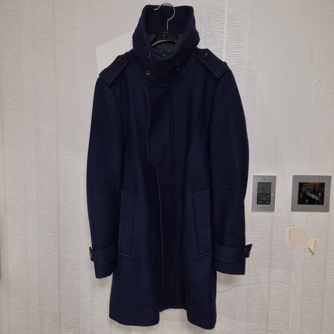 (95) 우영미 하이넥 후드 코트 상품이미지4