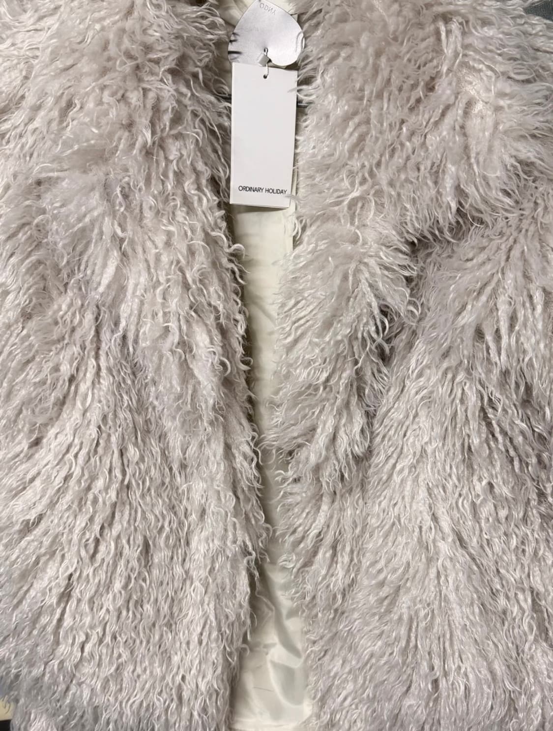 오디너리 홀리데이 헤어리 퍼 자켓 (새제품) 상품이미지3