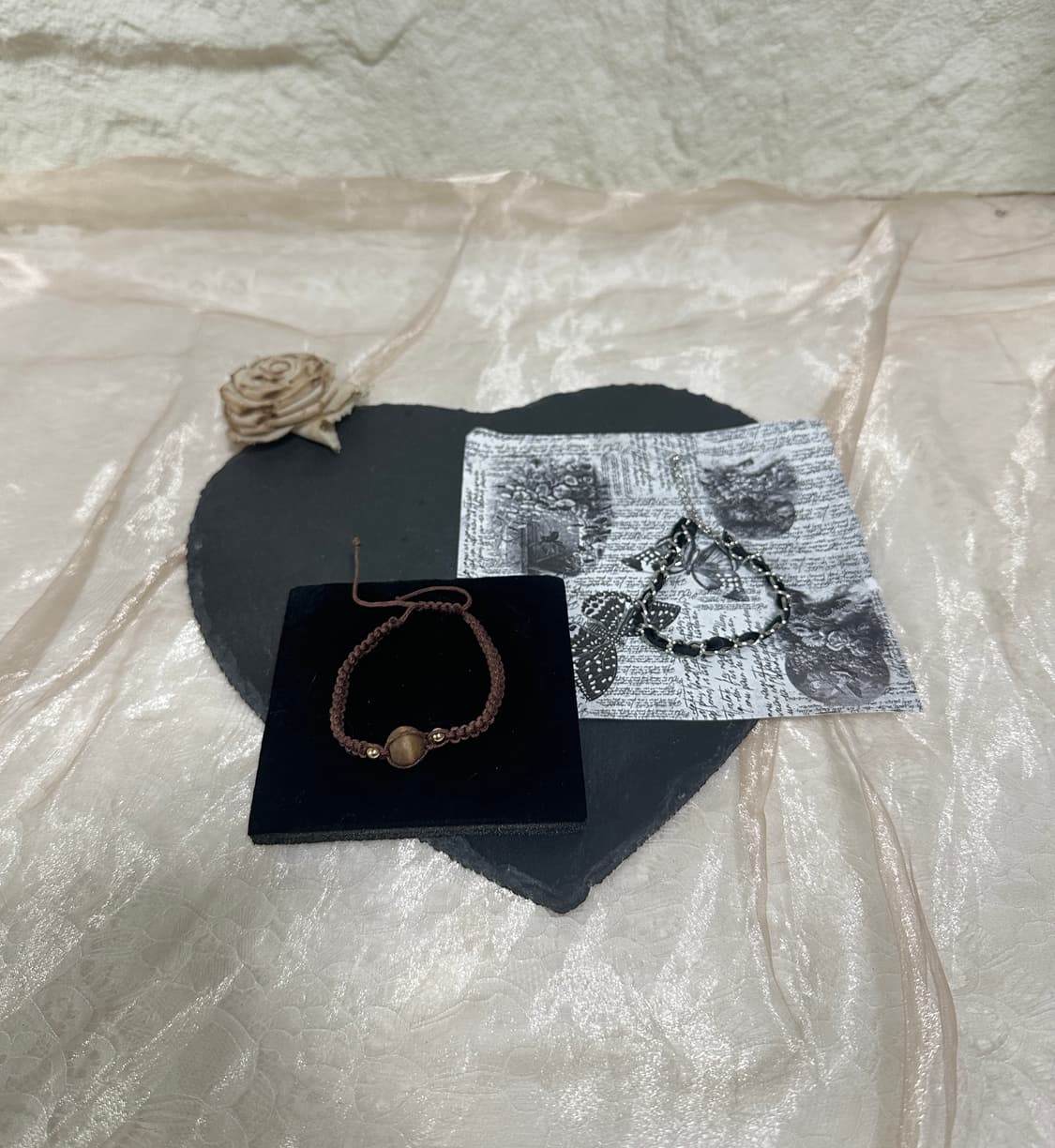 빈티지 리본 팔찌 세트 상품이미지1