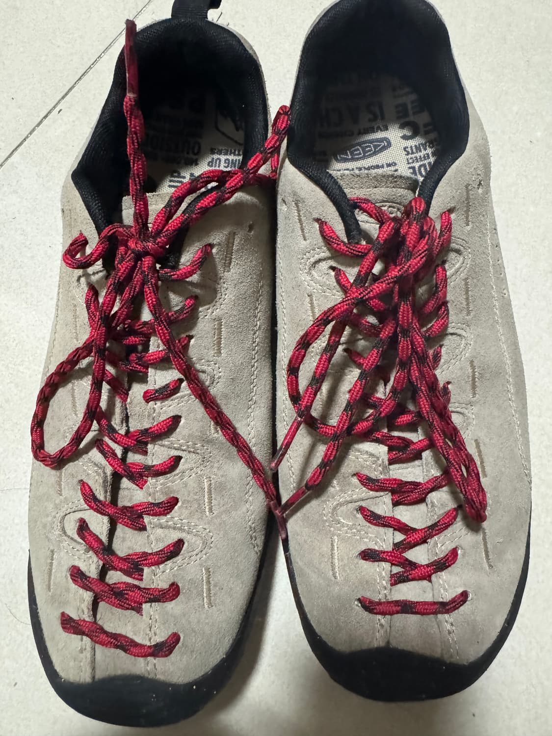 킨 재스퍼 스웨이드 스니커즈 실버 밍크  상품이미지1