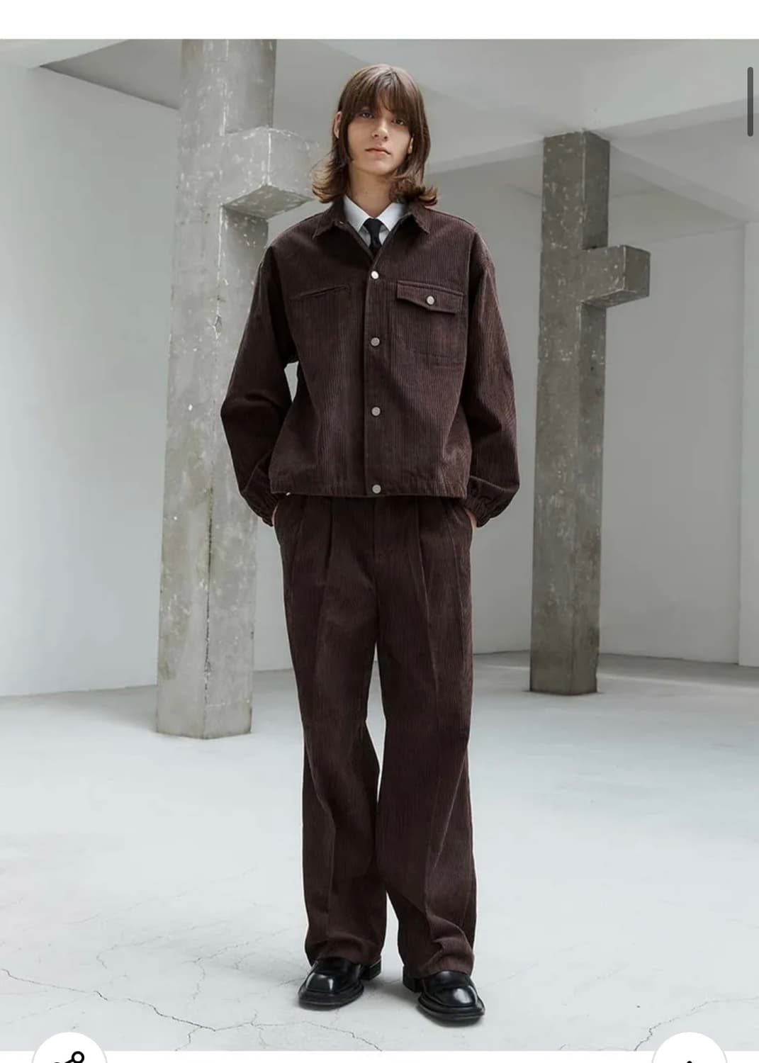 트립르센스 - 코듀로이 팬츠 31-33사이즈 브라운 상품이미지2