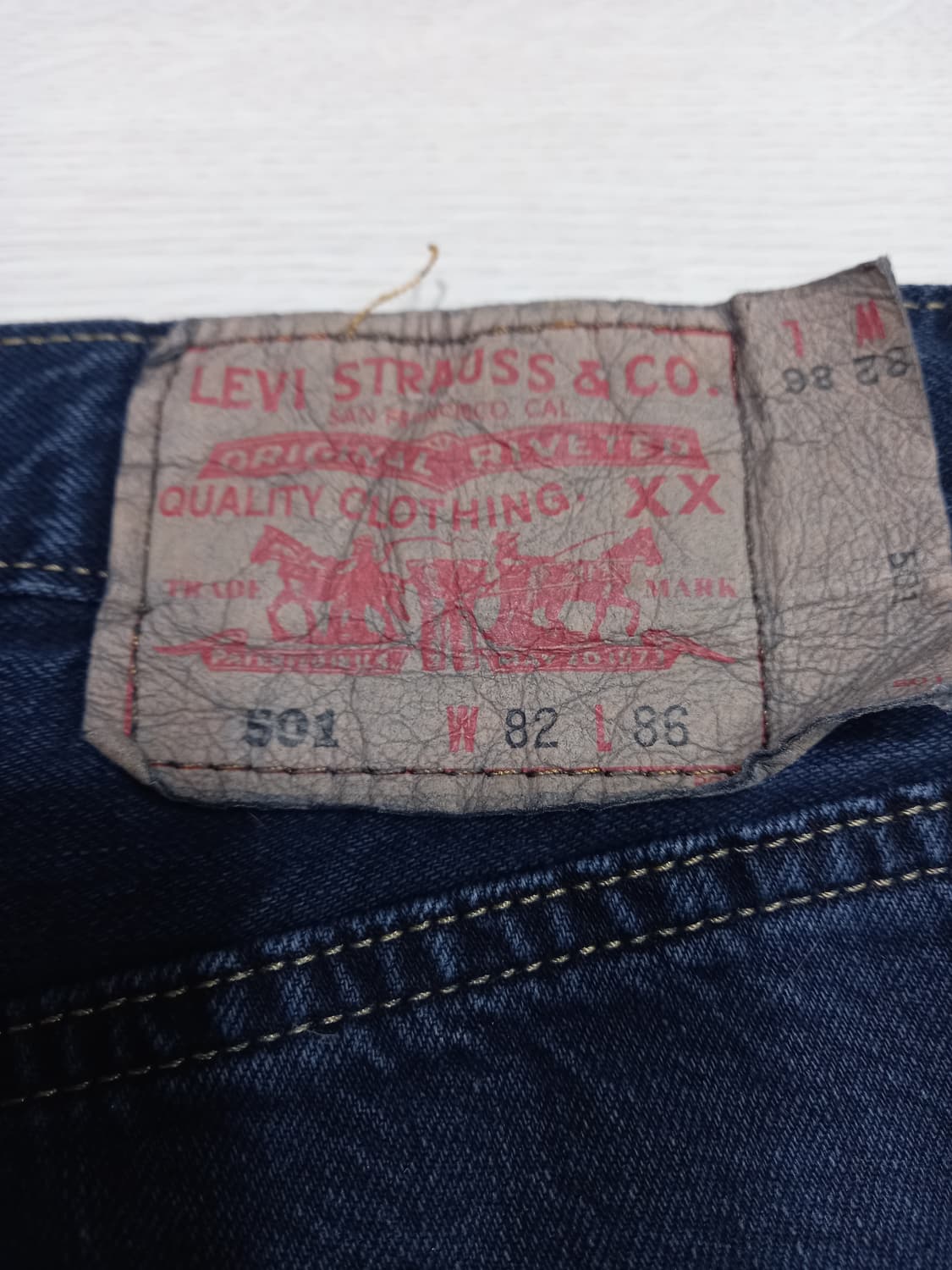 31 07's 리바이스501 일자진 진청 31-478 상품이미지5