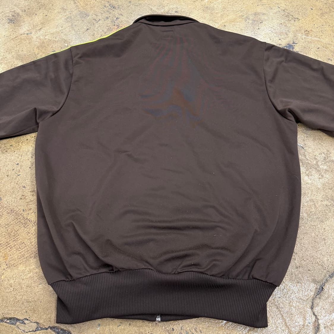 아디다스 초코나무숲 브라운 형광 그린 져지 트랙탑 100 상품이미지4