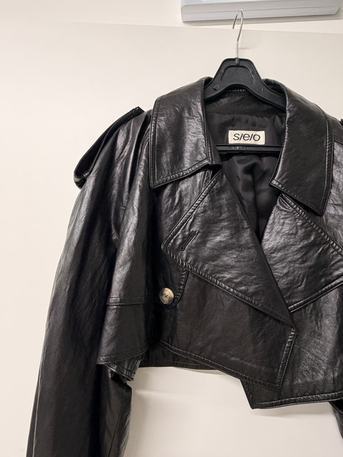 에스이오 S/e/o 블랙 크롭 라이더 자켓  상품이미지3