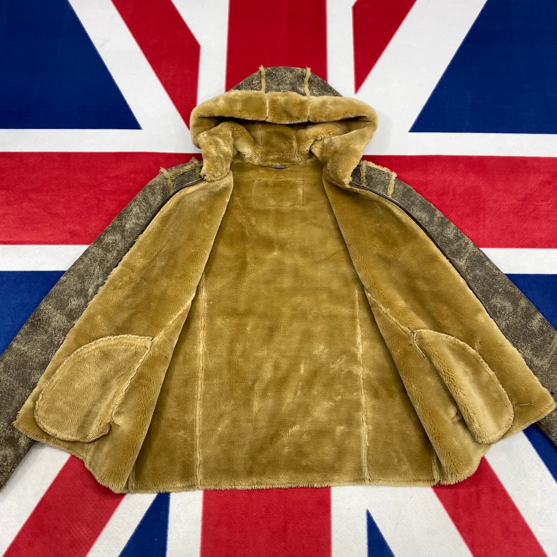 레더 후드 무스탕 L  상품이미지2