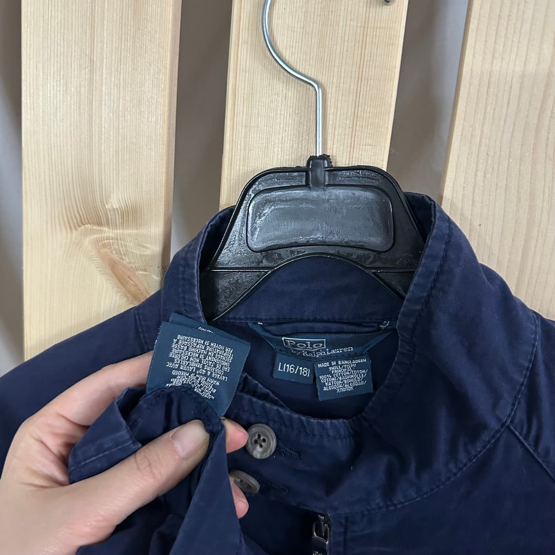 (S) 폴로 랄프로렌 네이비 바라쿠타 스윙톱 코튼 자켓 상품이미지5