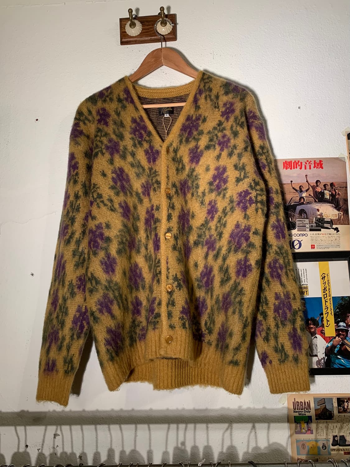 니들스 플라워 패턴 모헤어 가디건 상품이미지1