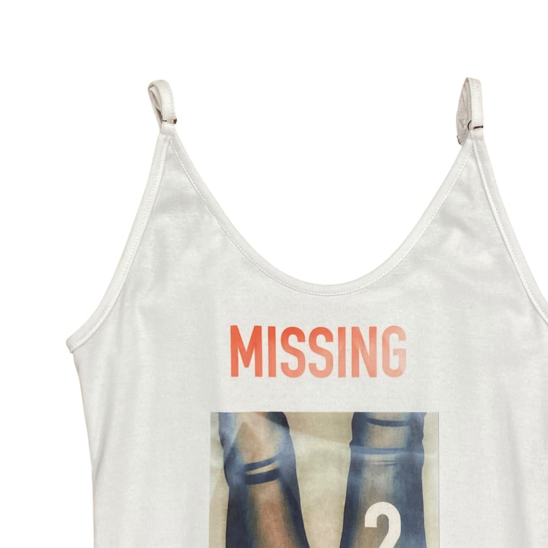 Missing Frill White Sleeveless Top  상품이미지4