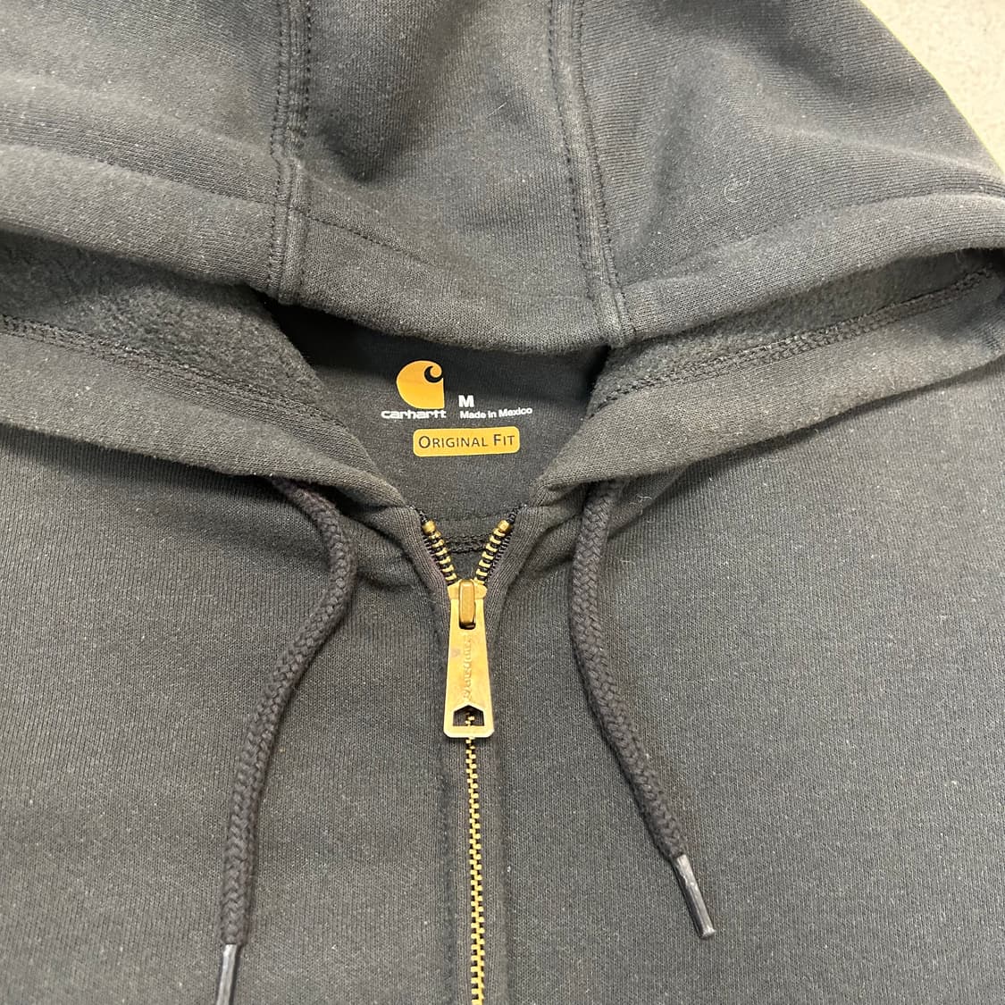 Carhartt Black Hoodie Zip-up 상품이미지5