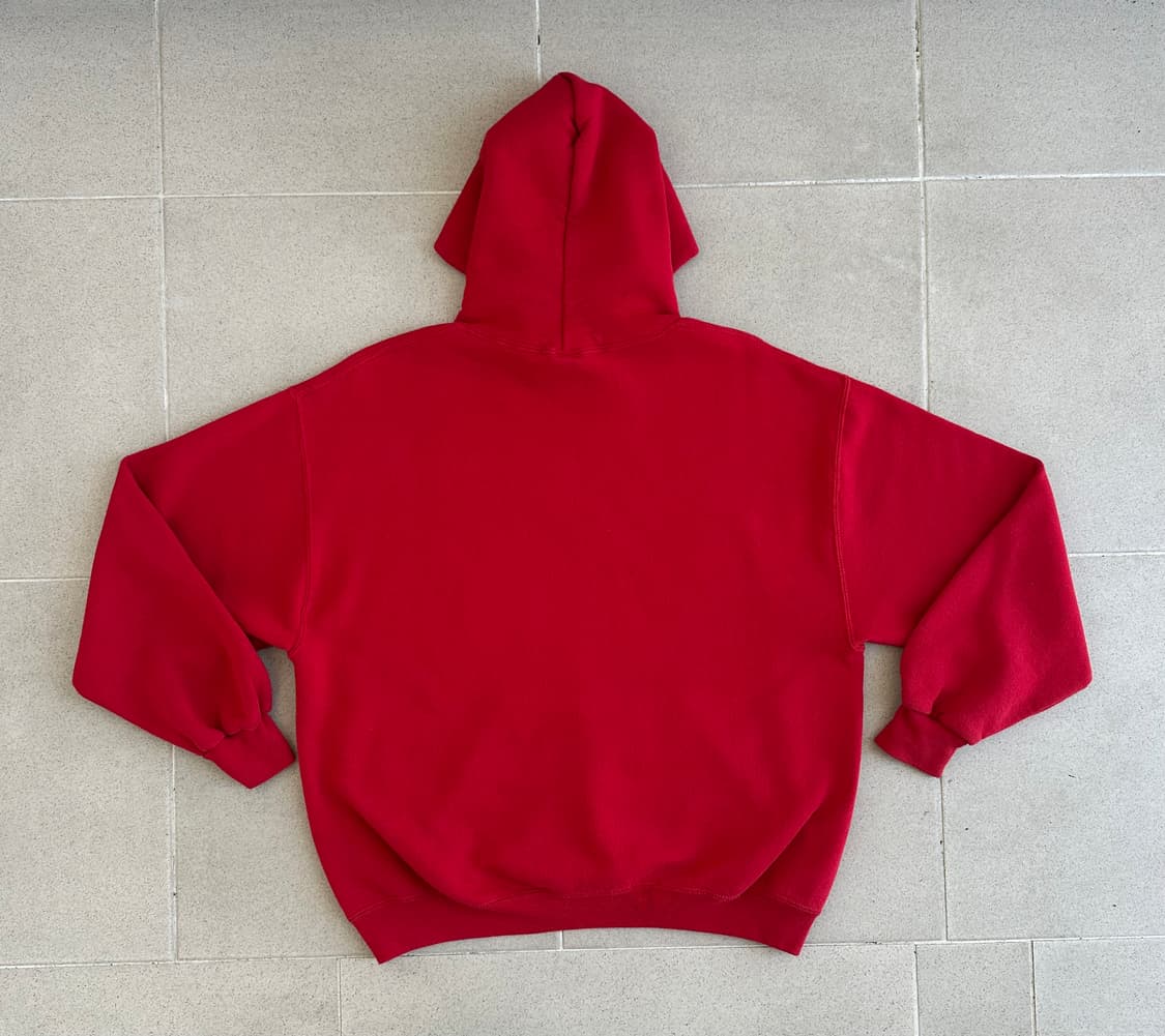 90s 빈티지 러셀 후드 레드 L 상품이미지2