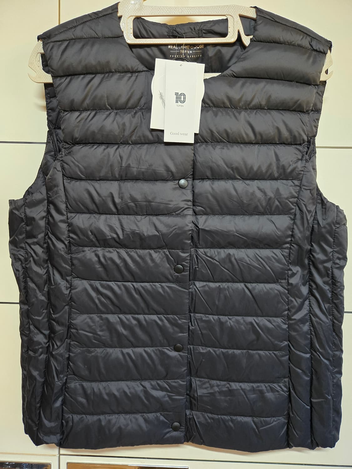 탑텐 구스다운 경량패딩 조끼(새상품) 상품이미지1