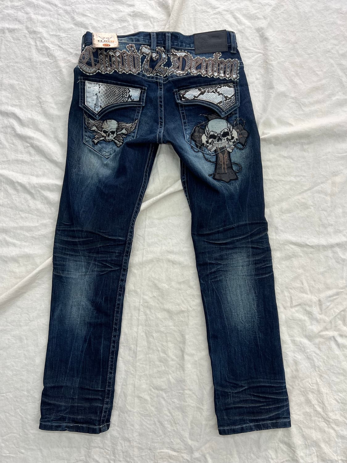 화이트 뱀피 스컬 30  상품이미지2