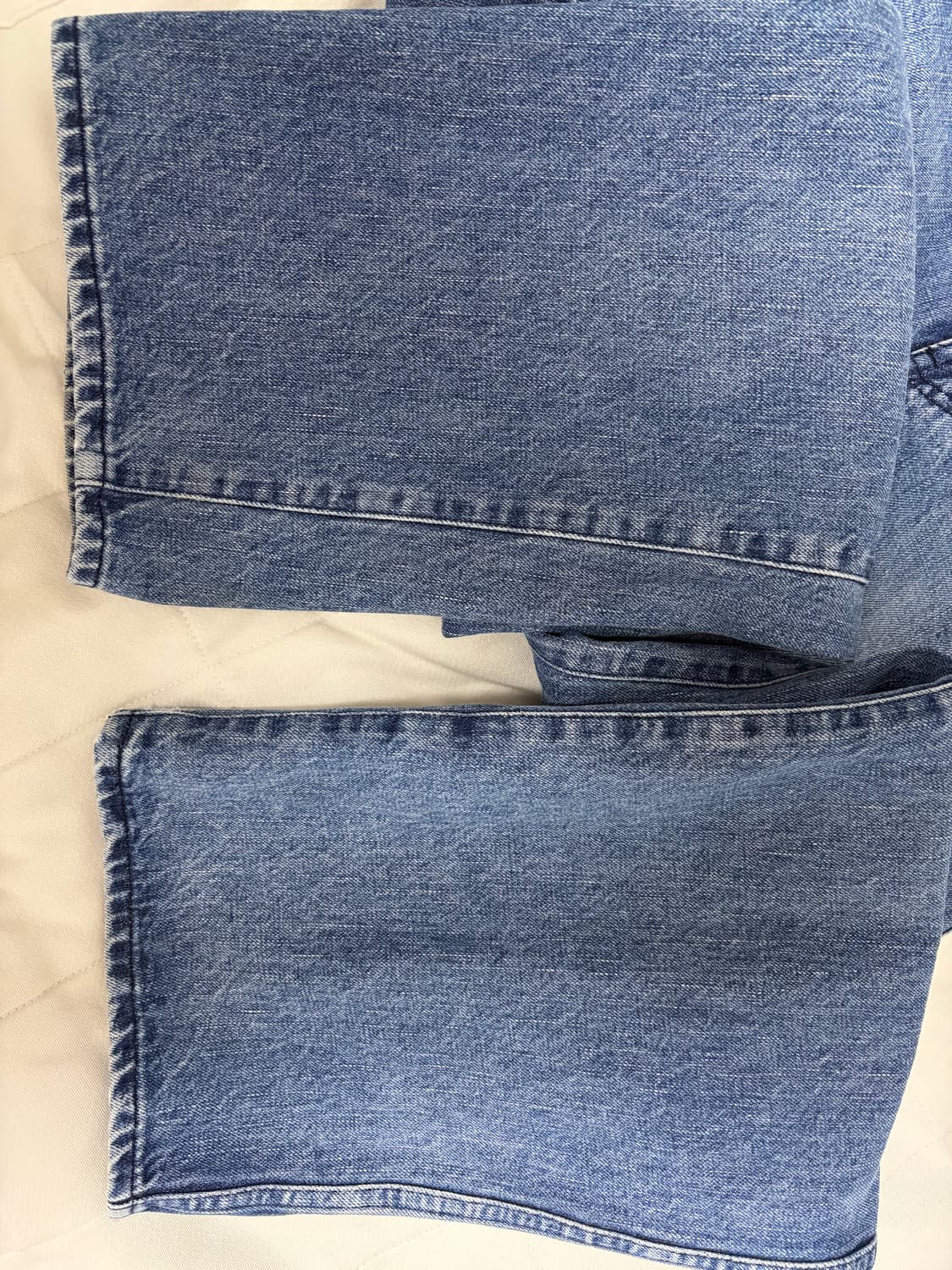 포터리 / 원 워시드 와이드 데님 미드 블루 / 1 판매합니다 상품이미지4