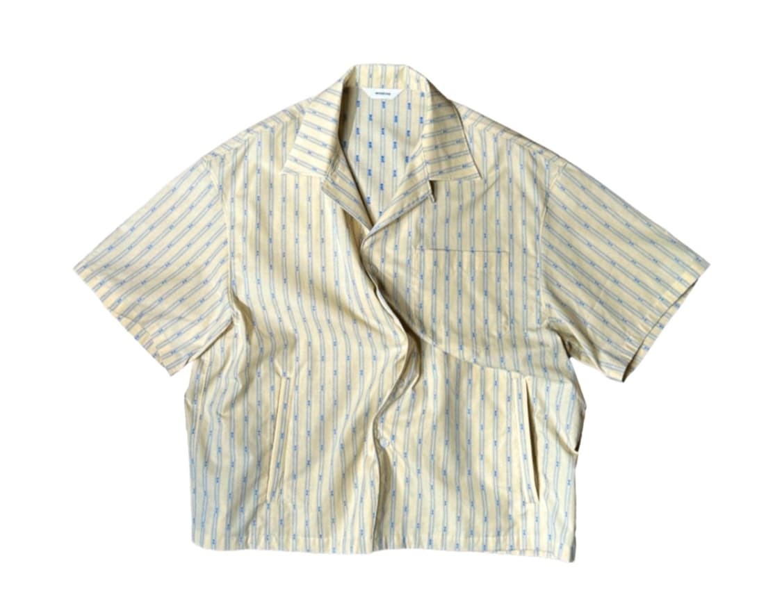 [1] 논노드 베케이션 셔츠 옐로우 스트라이프 상품이미지1