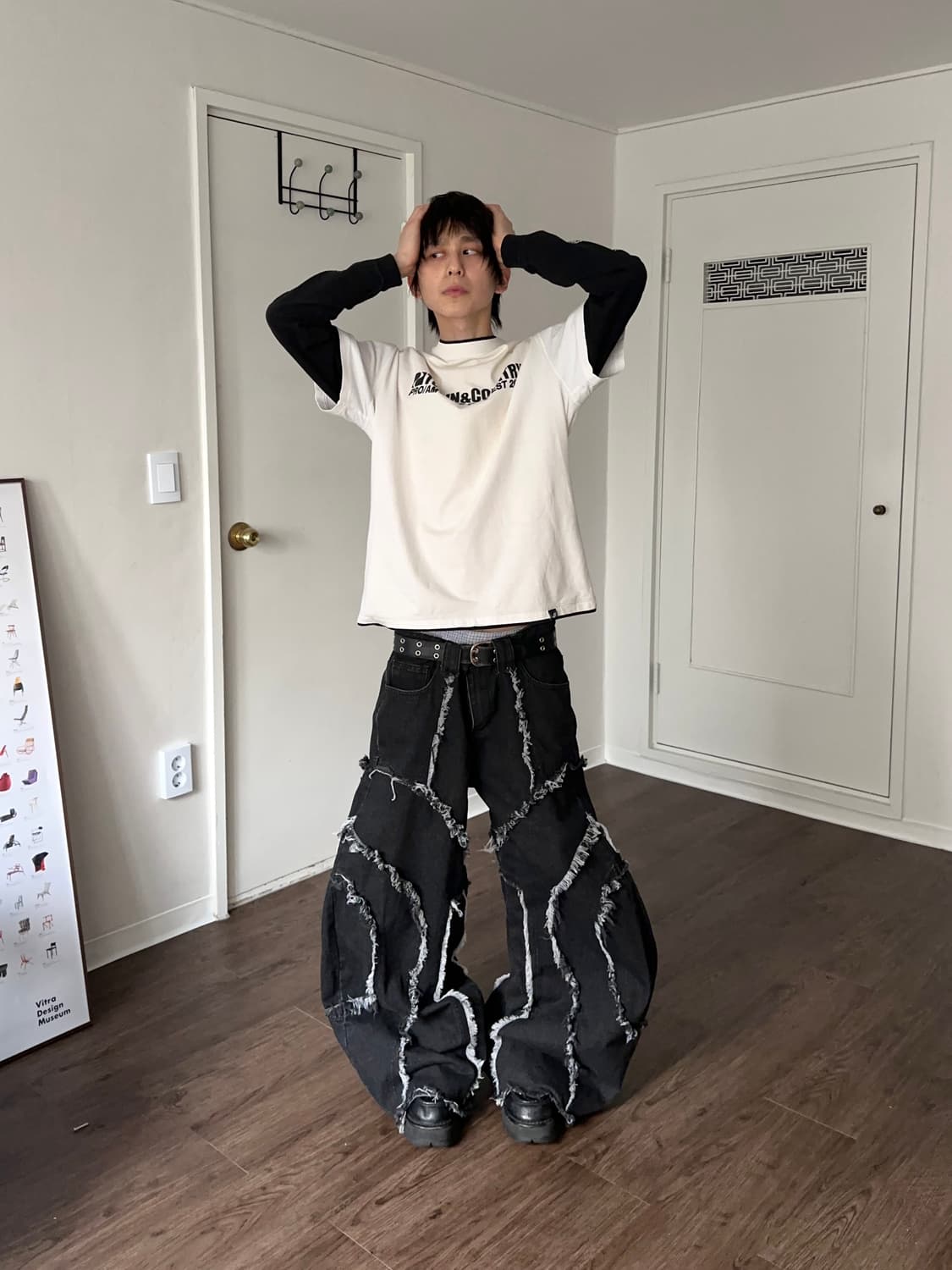 콜로서스 오버 디스트레스 와이드 진 상품이미지3