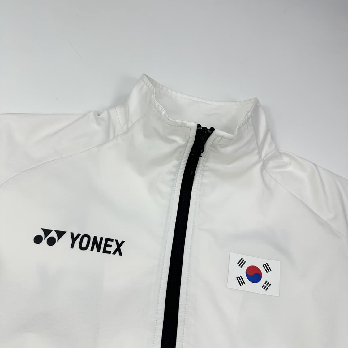 요넥스 배드민턴 국가대표 트레이닝 바람막이 화이트 L 상품이미지3