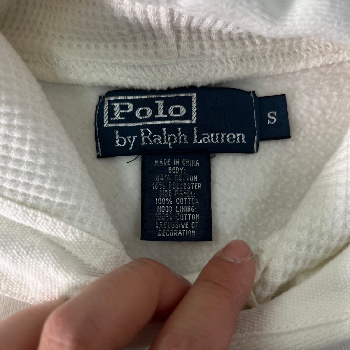 95 폴로랄프로렌 빅포니 화이트 후드티 상품이미지3