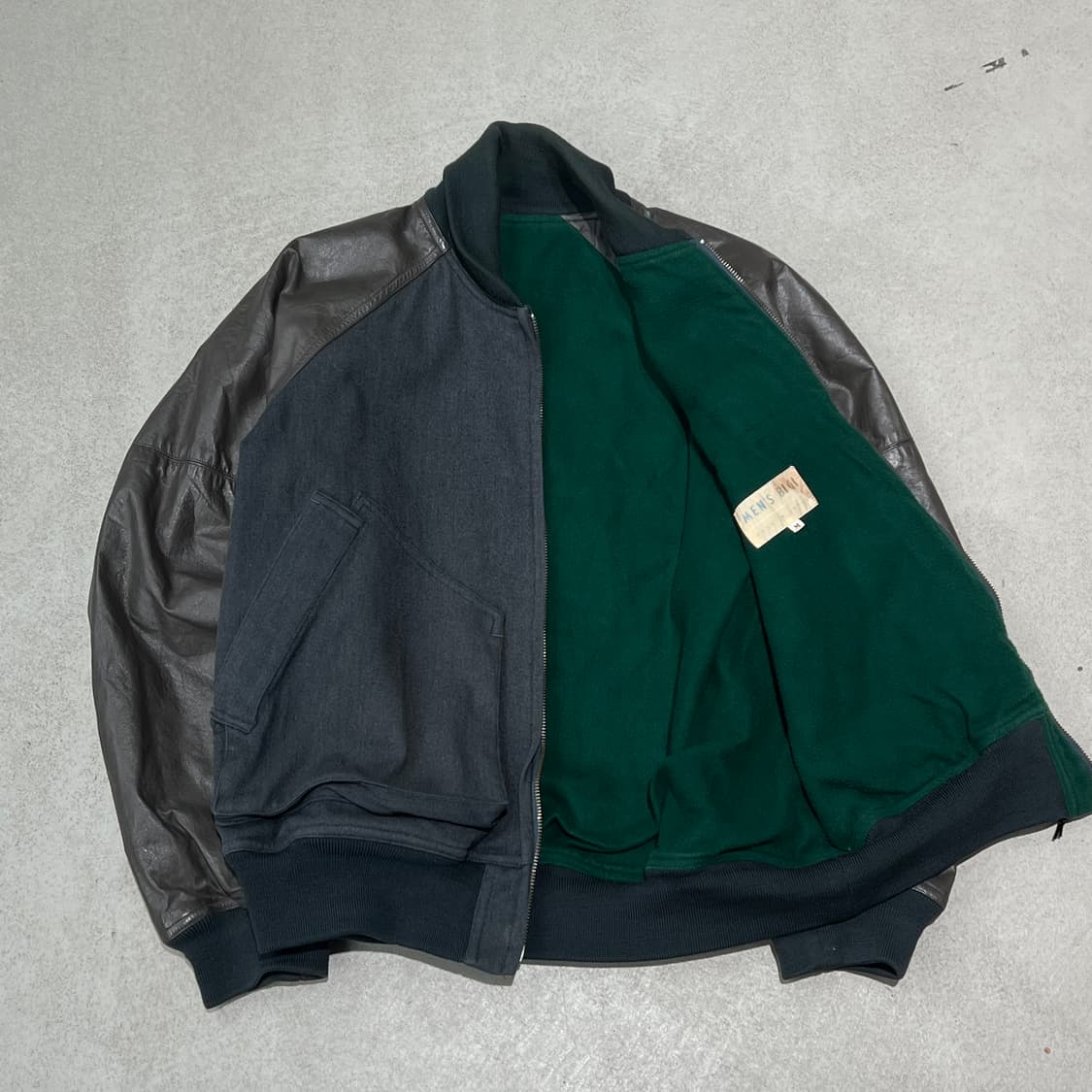 맨즈비기 레더소매 바시티자켓 s10542 상품이미지3