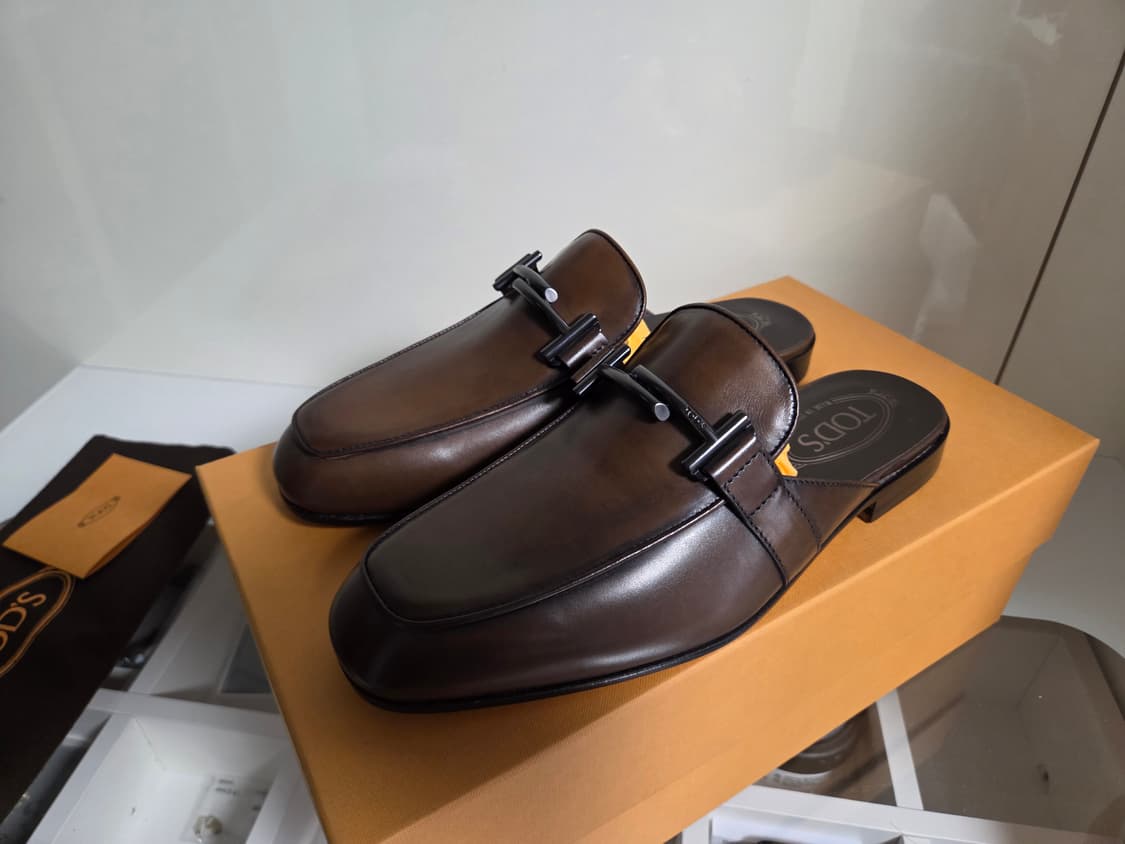 토즈 TOD'S 더블티 브라운 블로퍼 상품이미지2