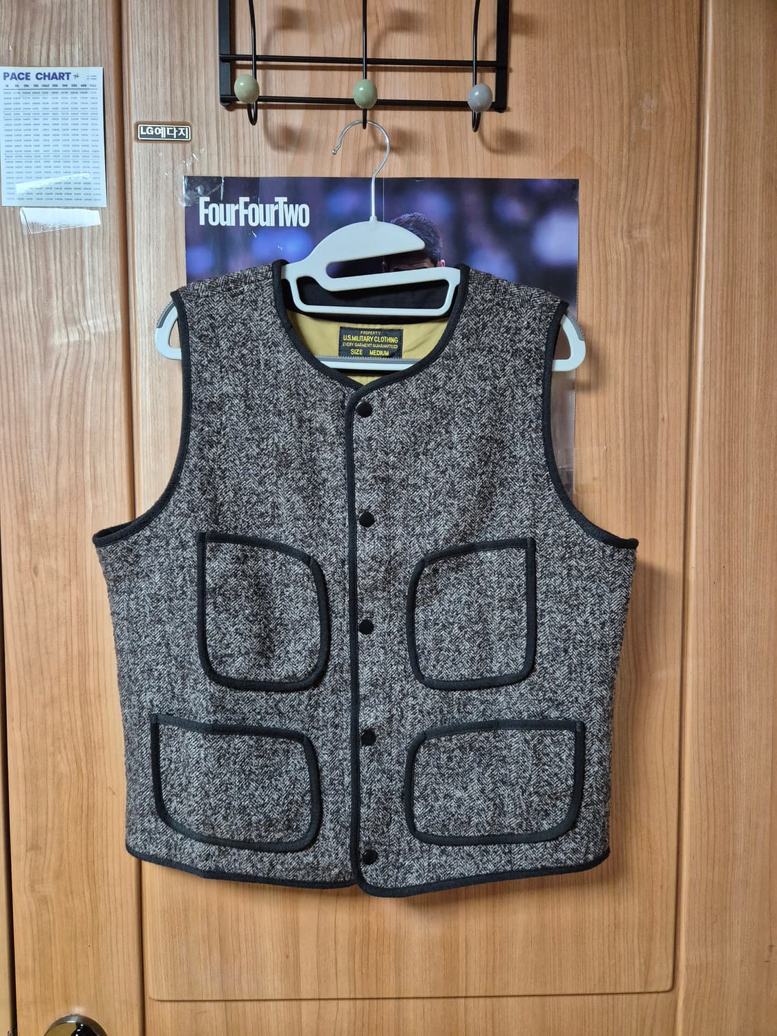 오콘쿼 브라운스비치맛 울 베스트 M 브라운 상품이미지1