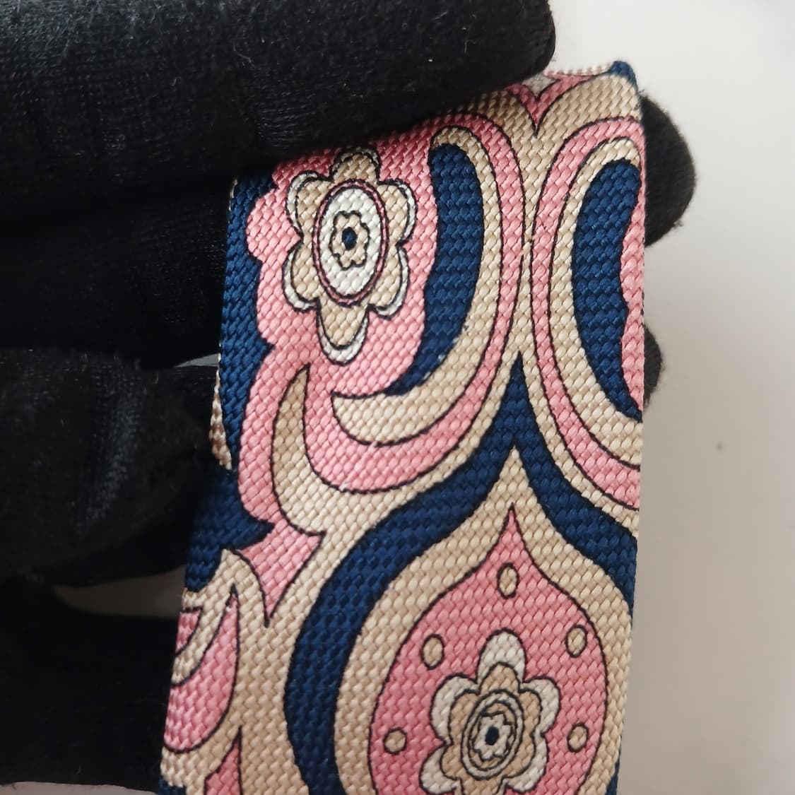 에밀리오 푸치 실크 핑크 플로럴 넥타이 9.2cm A등급 A18994
 상품이미지8