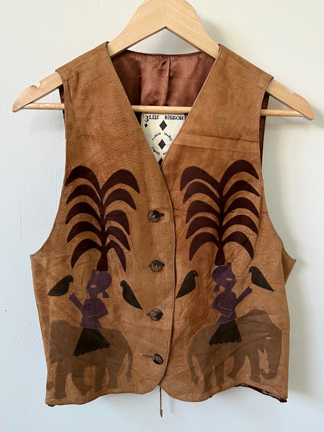 90’s carlos ibanez suede 베스트 자켓 상품이미지2