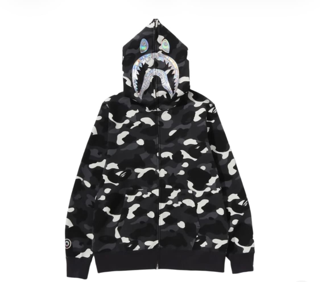 Bape 베이프 시티 카모 샤크 풀 후드집업 상품이미지3