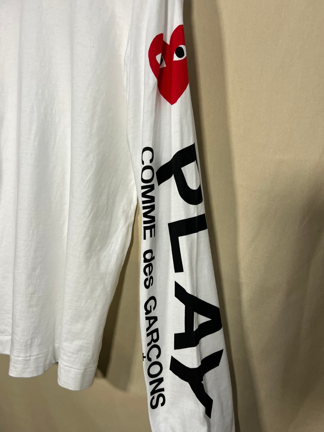 꼼데가르송 플레이 로고 롱슬리브 처분  상품이미지4