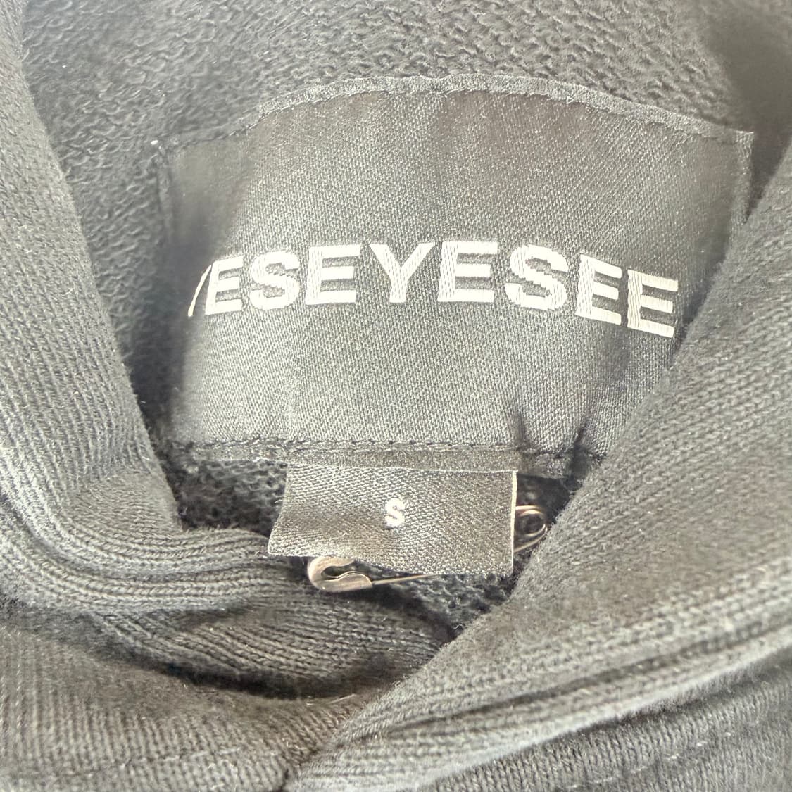 (S) 예스아이씨 로고 후드 티 블랙 상품이미지3