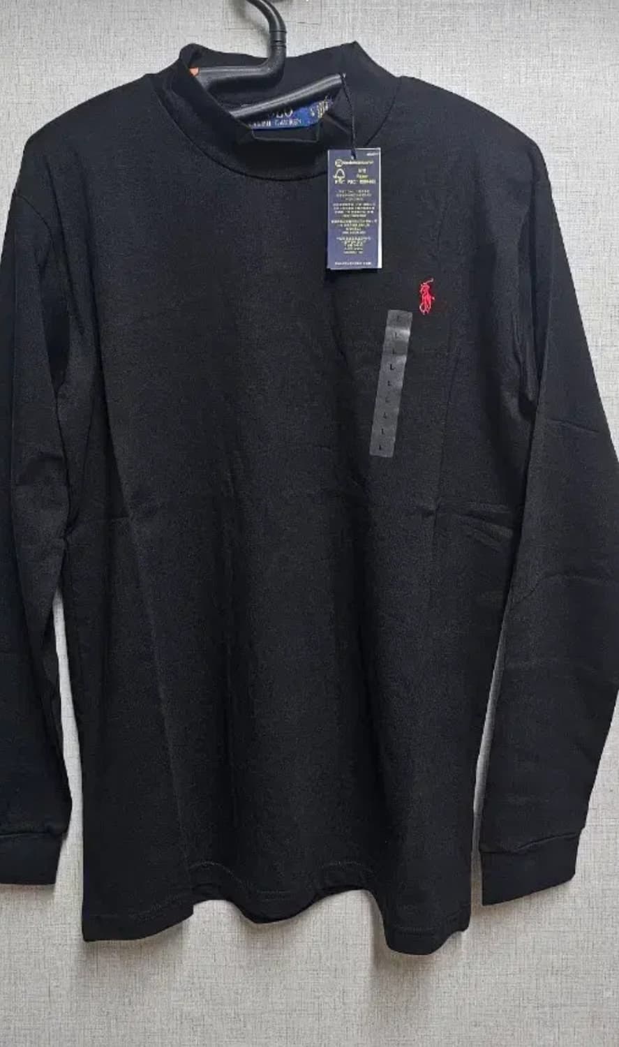 폴로랄프로렌 블랙긴팔이너목티셔츠 L새상품미개봉 상품이미지1