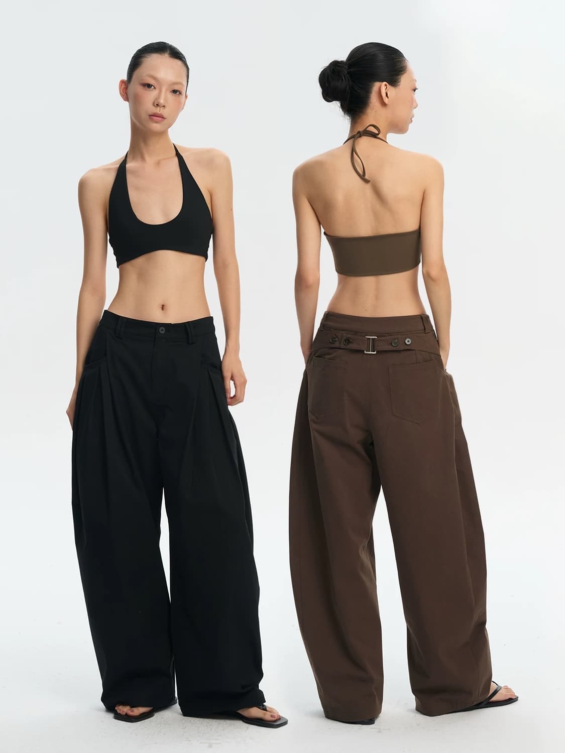 Linyliberty 핀턱 벌룬 와이드팬츠 상품이미지1