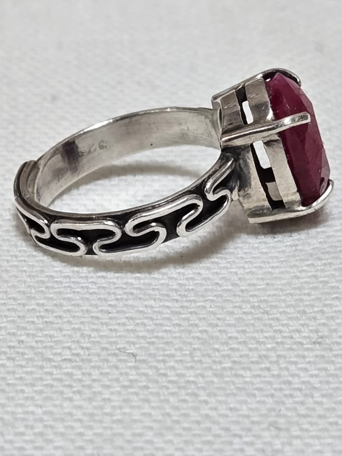 루비원석 실버925 엔틱반지 상품이미지2