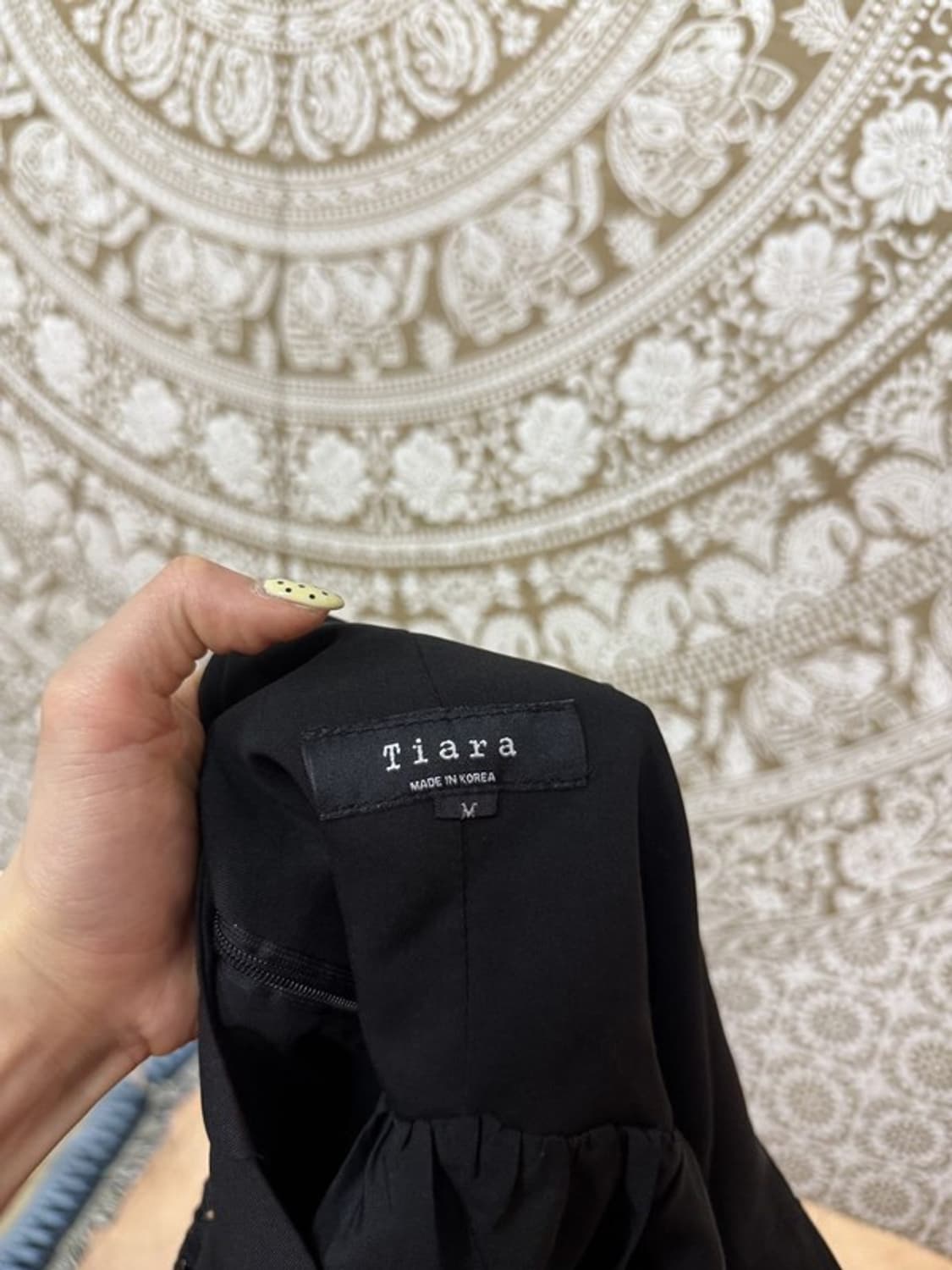 제페니즈 빈티지 여성 블랙 시스루 레이스 미니스커트 상품이미지5