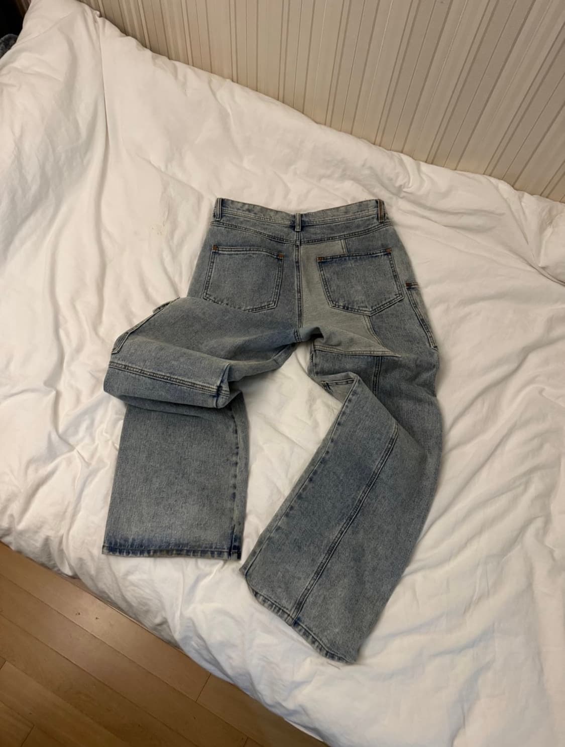 앤더슨벨 패치워크 데님 와이드 상품이미지3