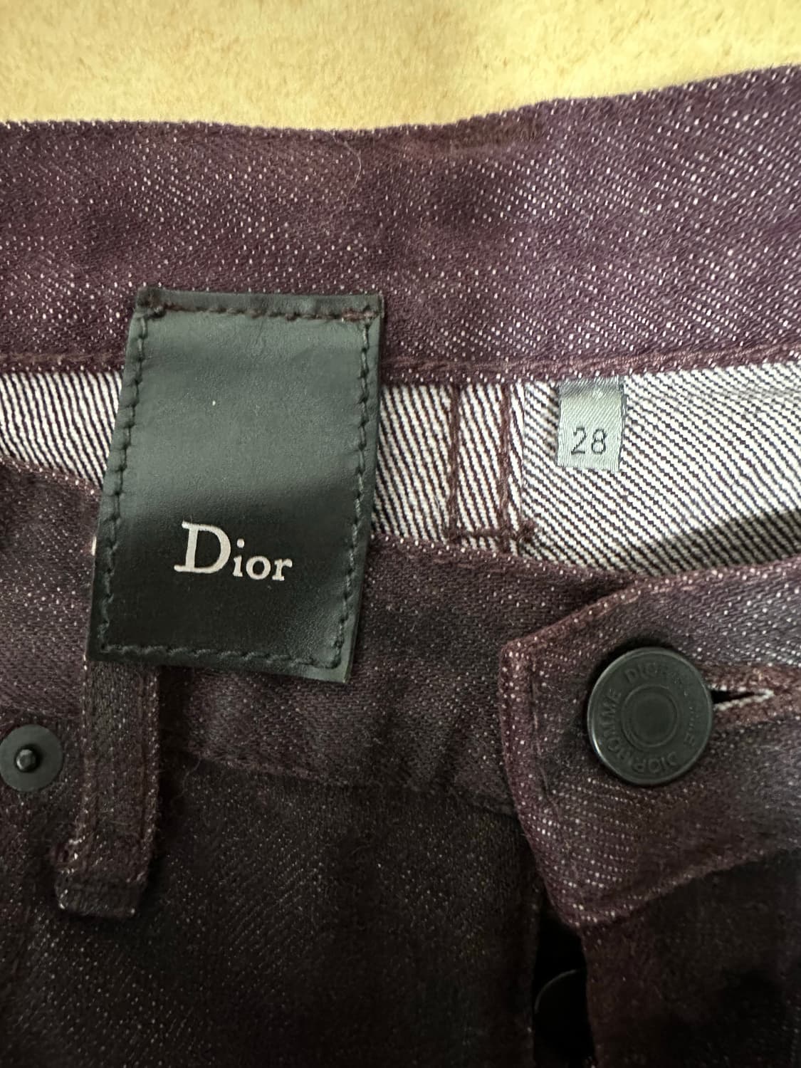 디올옴므 버건디왁스코팅진 상품이미지3