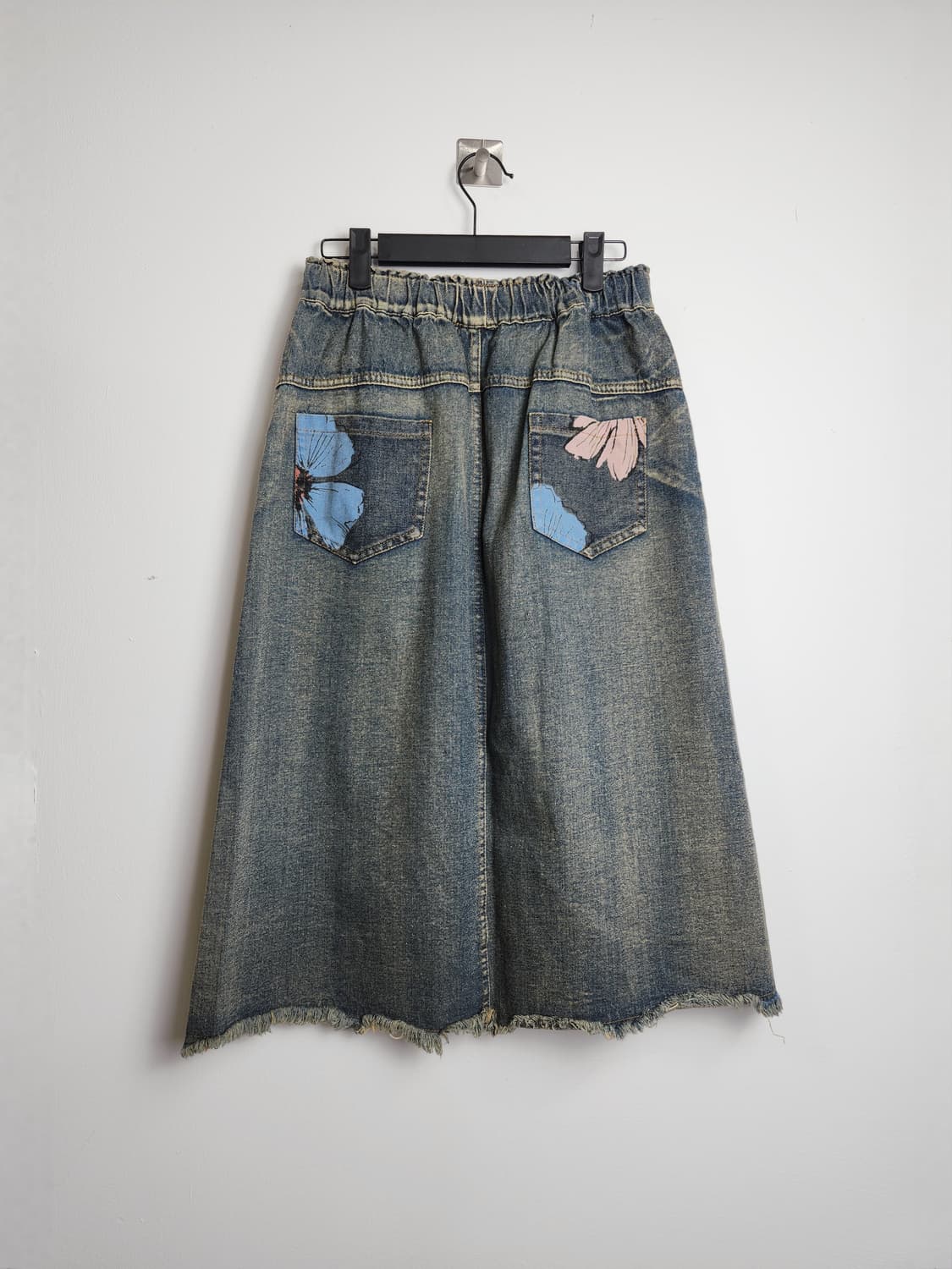 플라워 데님 스커트 상품이미지6