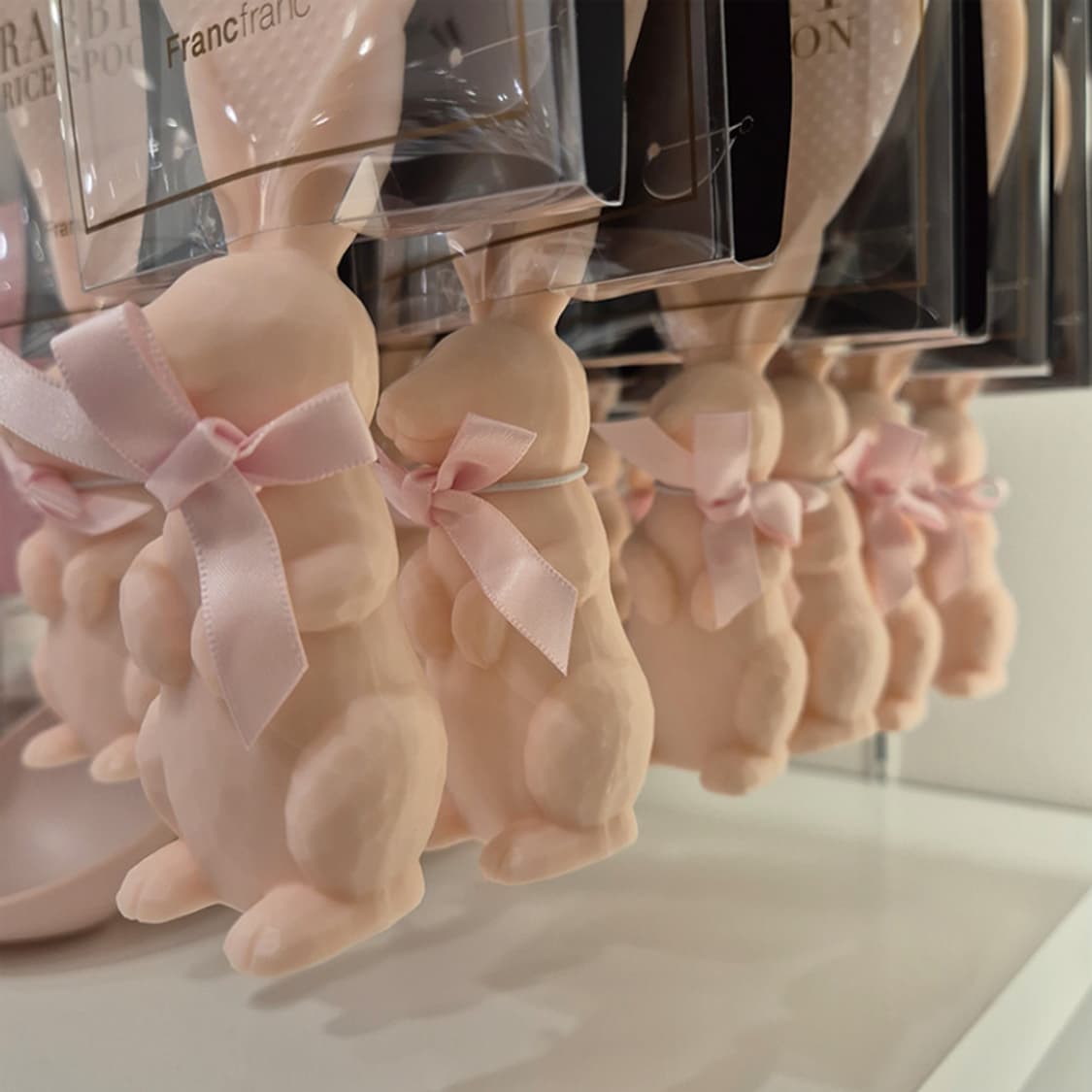 프랑프랑 스탠딩 토끼주걱 화이트 핑크 상품이미지2