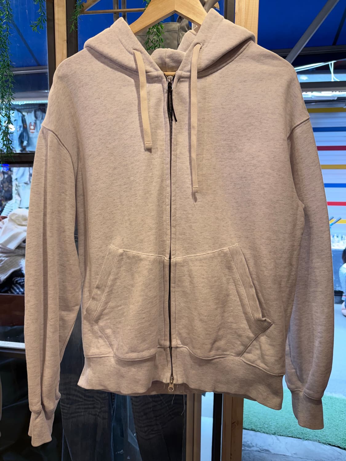 유니폼브릿지 멜란지 후드집업 상품이미지1