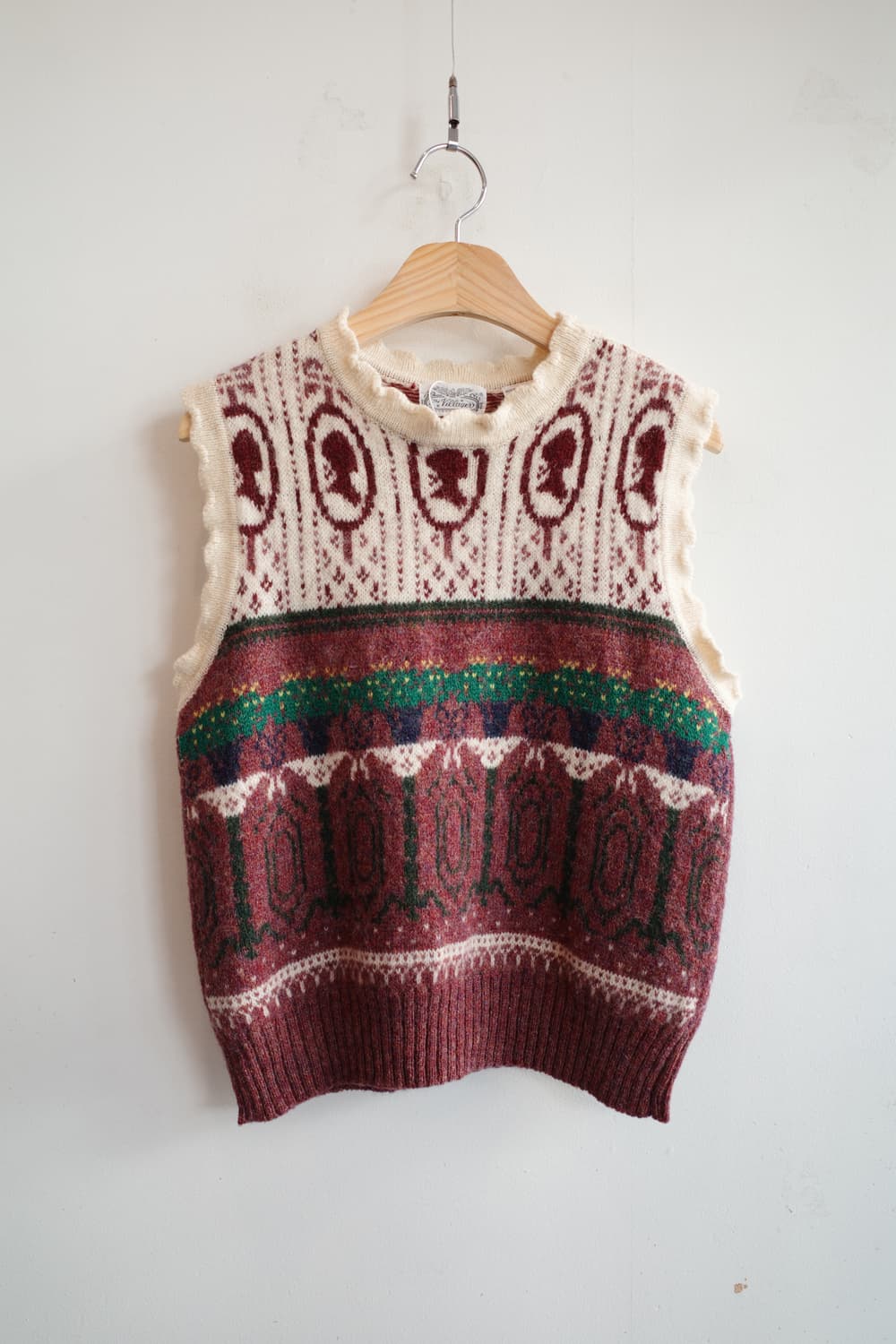 Japan brand 울 니트 베스트 상품이미지1