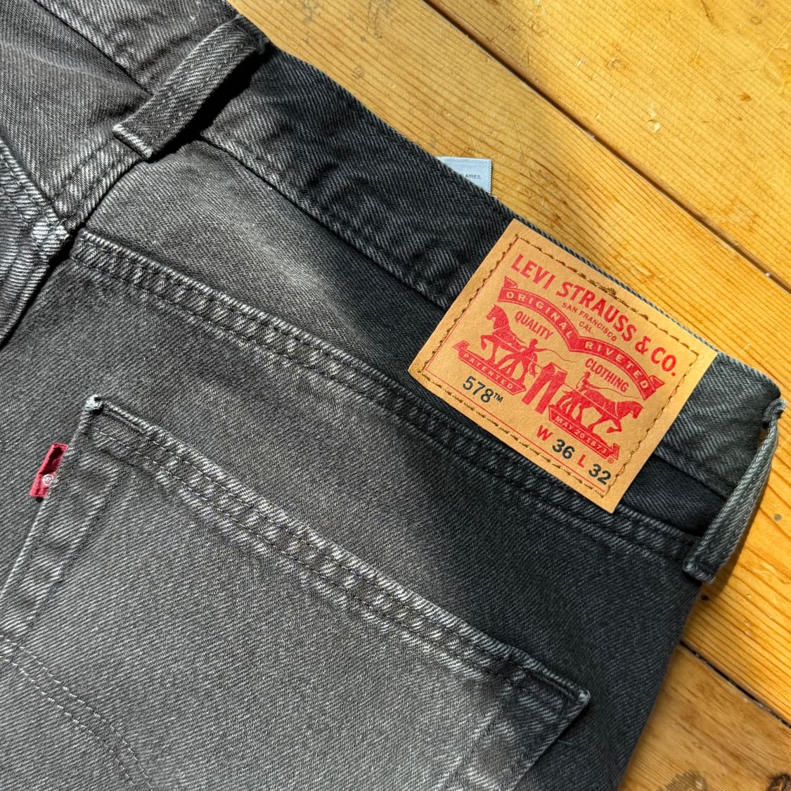 리바이스 578 배기핏 블랙진 새제품 상품이미지3