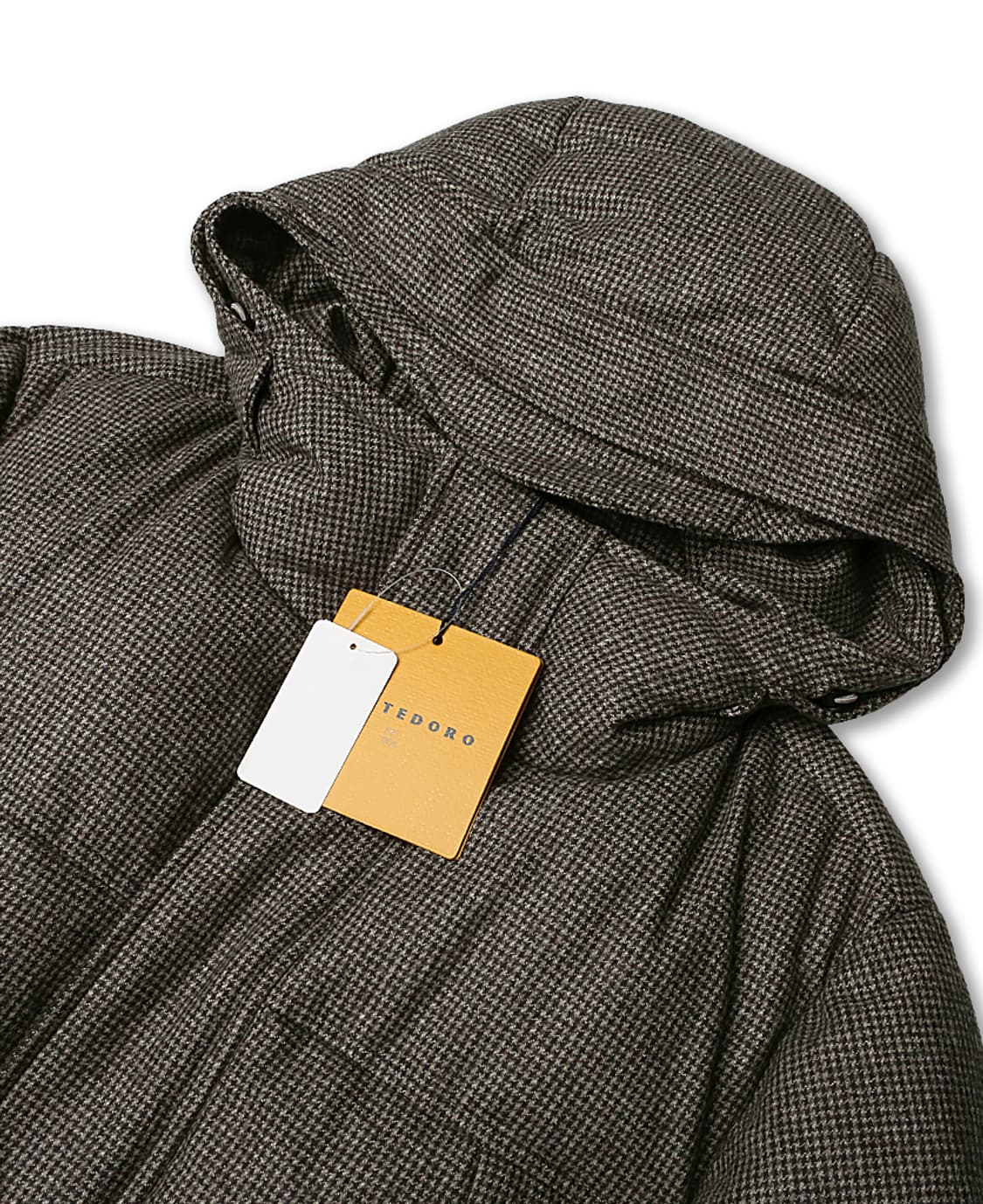 몬테도로 [Montedoro] 48 하운드투스 체크 후드 다운 패딩 자켓 상품이미지2