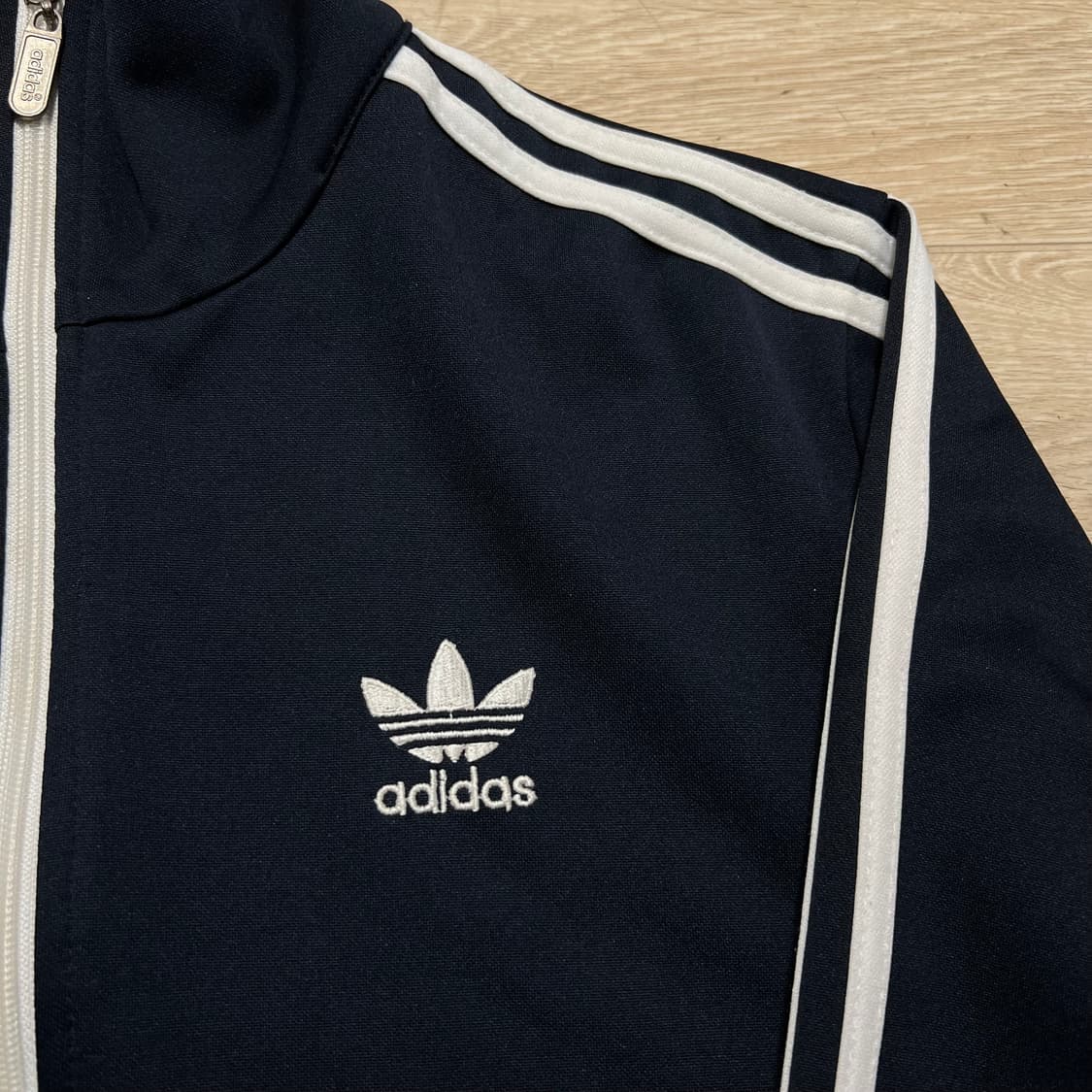아디다스 사이드라인 삼선 로고 져지 트랙탑 집업자켓 [블랙]M/95 상품이미지4
