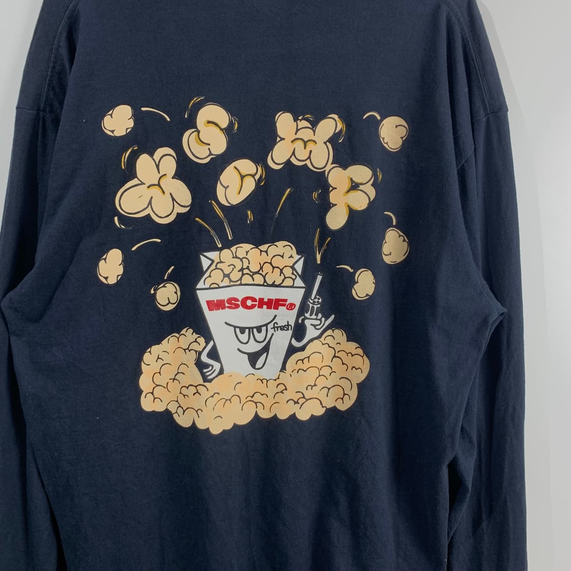 미스치프 팝콘 빅로고 네이비 롱슬리브 긴팔티 상품이미지6