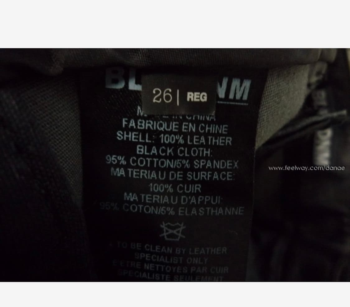 BLK DNM 스트레치 가죽 바이커 팬츠 상품이미지6